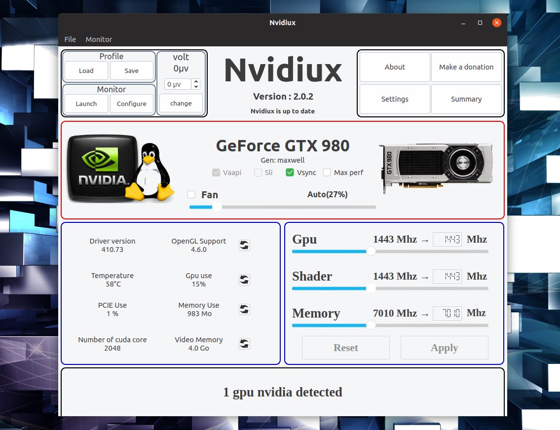 Nvidia driver for linux